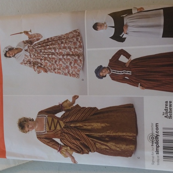 Sewing pattern for plus size  1700s dresses - Picture 1 of 7